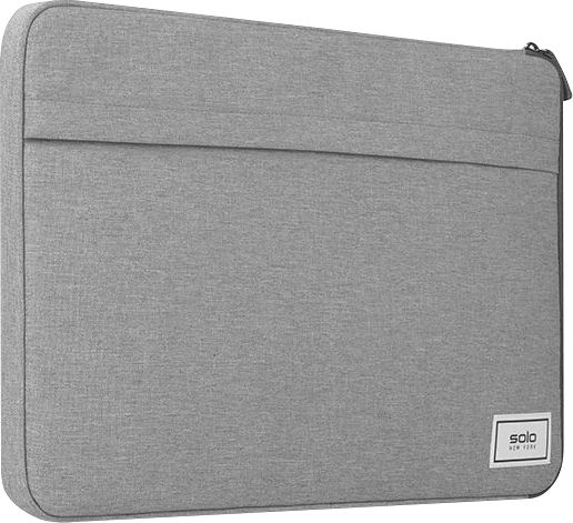 Solo Focus Recycled Laptop Sleeve 15.6in, Heather Graay - ONLINE ONLY