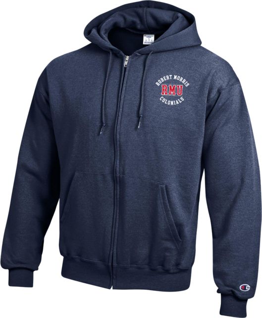 Robert Morris University Colonials Full Zip Hooded Sweatshirt