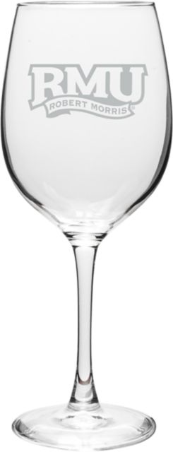 Robert Morris University 16 oz. Wine Glass