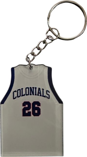 Robert Morris University Home Basketball Jersey Keychain