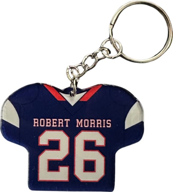 Robert Morris University Home Football Jersey Keychain