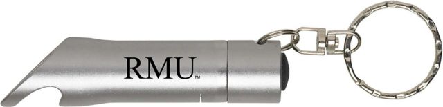 Robert Morris University Keychain with Bottle Opener Flashlite