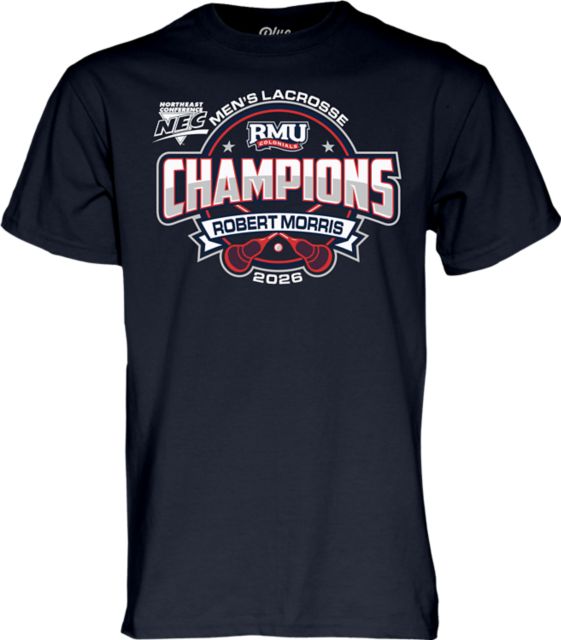 Robert Morris University Men's Lacrosse 2026 Conference Champions Short Sleeve T-Shirt