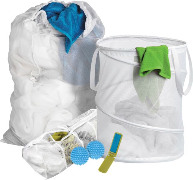 Shop Whitmor Mesh Laundry Bags 2-Piece Set, White Online