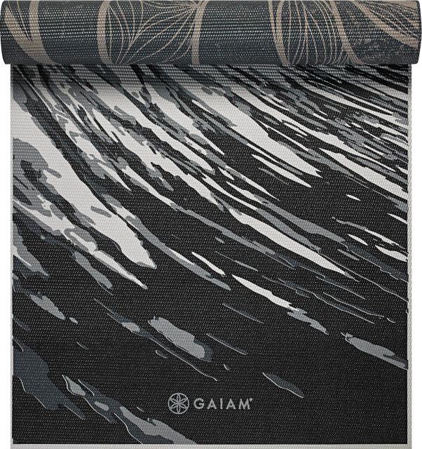 Gaiam Reversible Printed Yoga Mat5mm Multi - ONLINE ONLY