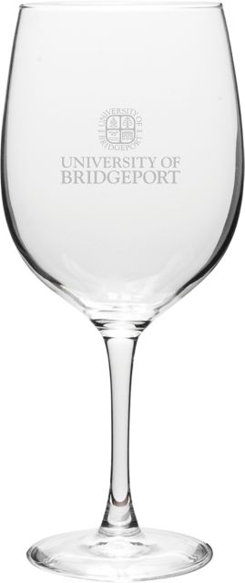University of Bridgeport 19 oz. Wine Glass