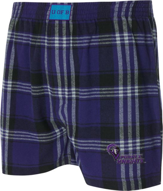 University of Bridgeport Flannel Boxers