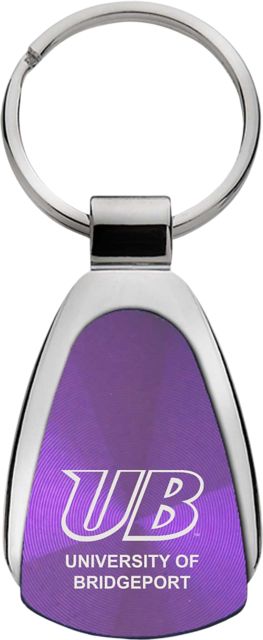University of Bridgeport Teardrop Key Tag
