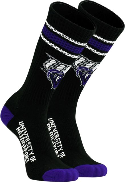 University of Bridgeport Crew Socks