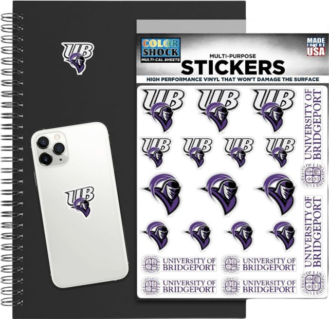 University of Bridgeport Sticker Sheet