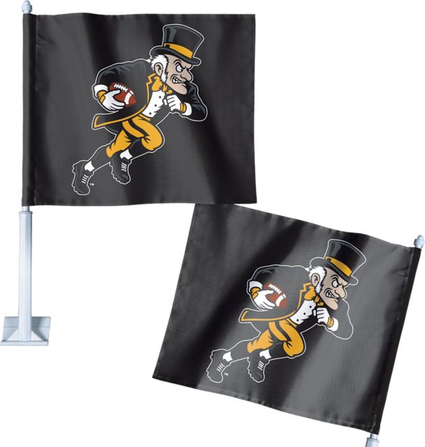 Wake Forest Demon Deacons Rushing Deacon Car Flag