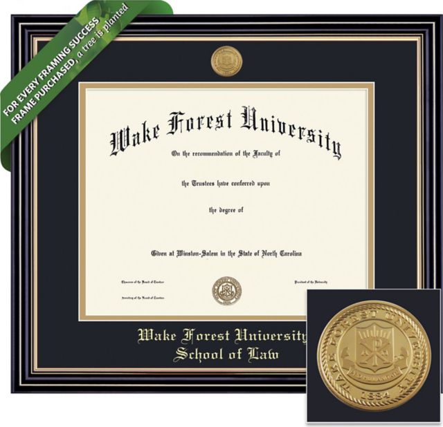 Wake Forest University 11'' x 14'' Prestige Diploma Frame