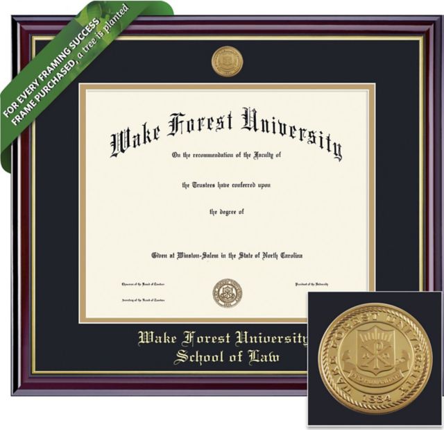 Wake Forest University 11'' x 14'' Windsor Diploma Frame