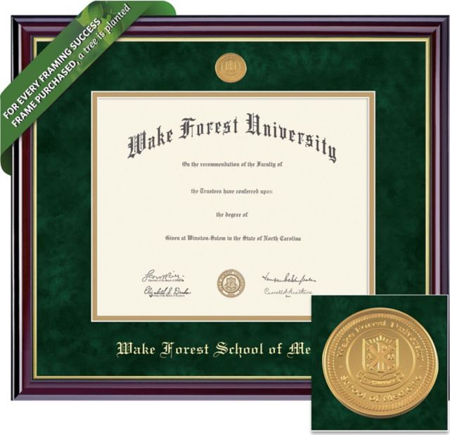 Wake Forest University 11'' x 14'' Windsor Diploma Frame