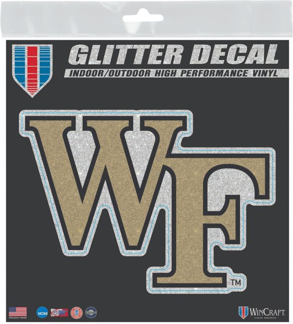 Wake Forest University 6x6 in. Glitter Decal