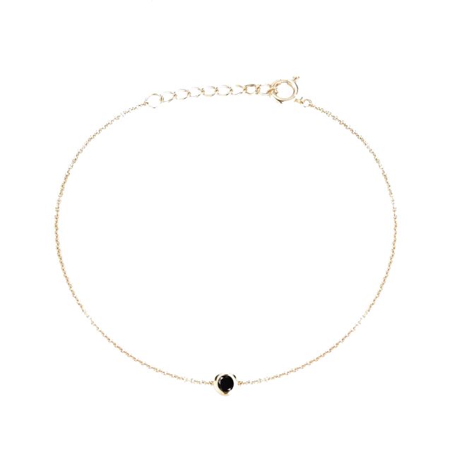 Wake Forest Black Onyx Bracelet - 14K Gold