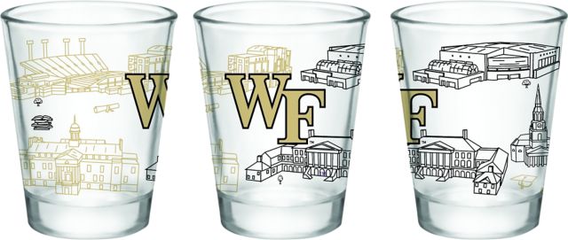 Wake Forest Demon Deacons 2 oz. Campus Collector's Glass
