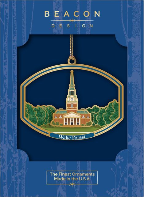 Wake Forest University Brass Ornament