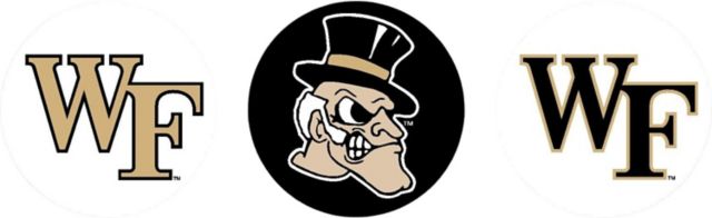 Wake Forest University Demon Deacons Button 3 Pack