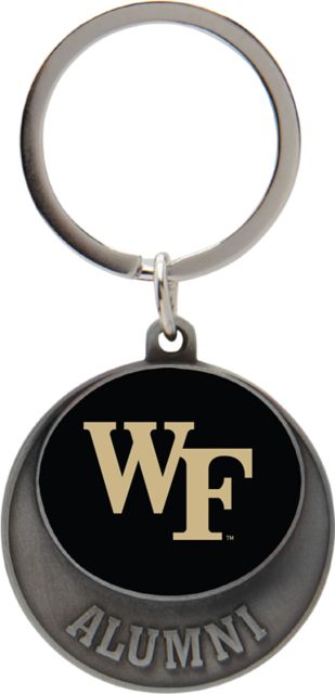 Wake Forest Demon Deacons Alumni Family Pewter Keychain