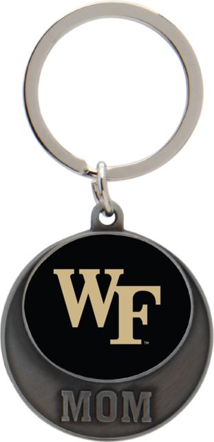 Wake Forest Demon Deacons Mom Pewter Keychain