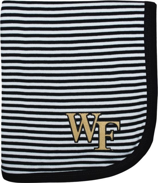 Wake Forest University Striped Infant Blanket