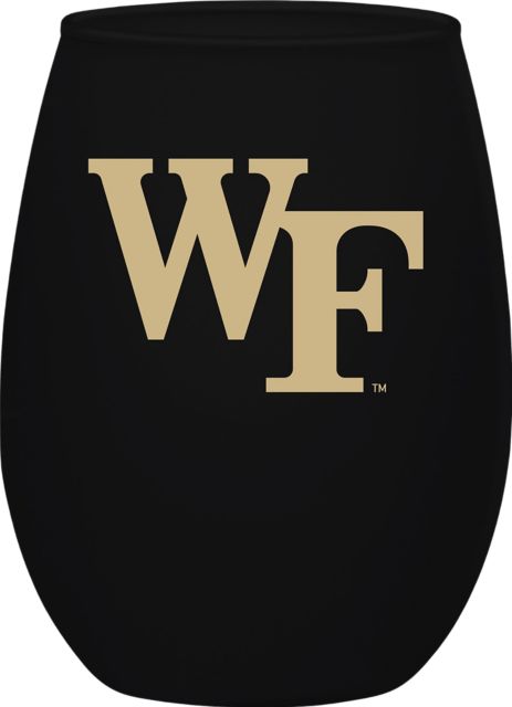 Wake Forest Demon Deacons Frosted Wine Glass
