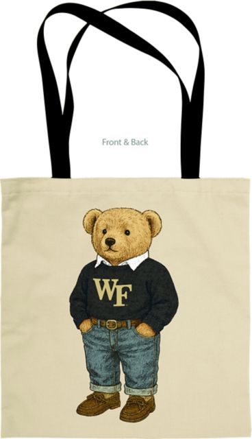 Wake Forest Demon Deacons Bear Tote Bag