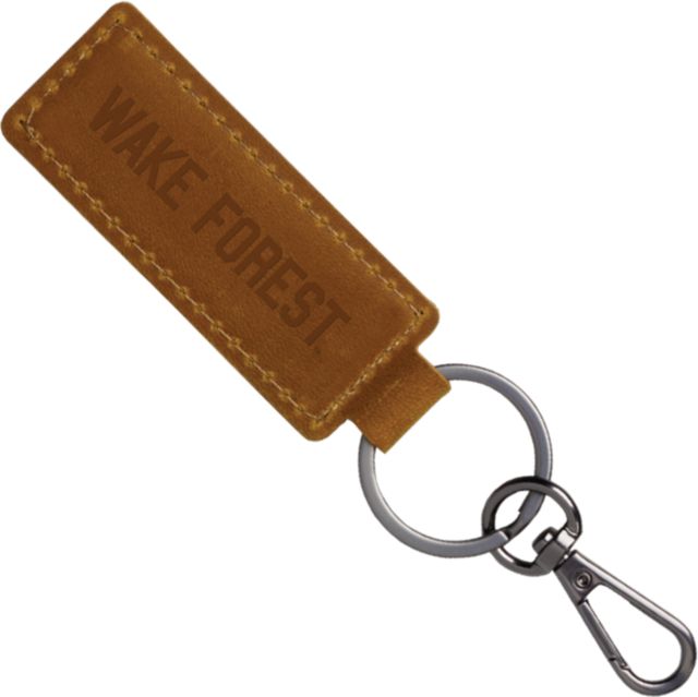 Wake Forest Demon Deacons Leather Keychain