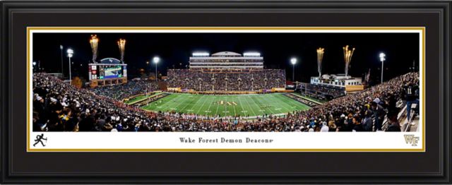 Wake Forest University Football Deluxe Framed Panorama