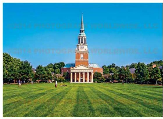 Wake Forest University 5''x7'' Postcard