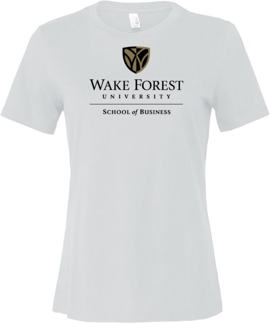 Wake Forest Bella + Canvas Womens Relaxed Cotton T Shirt Wake Forest University - School of Business - ONLINE ONLY
