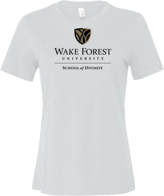 Wake Forest Bella + Canvas Womens Relaxed Cotton T Shirt Wake Forest University - School of Divinity - ONLINE ONLY
