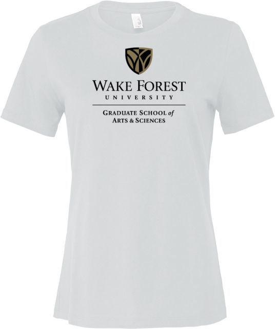 Wake Forest Bella + Canvas Womens Relaxed Cotton T Shirt Wake Forest University - Graduate School of Arts and Sciences - ONLINE ONLY