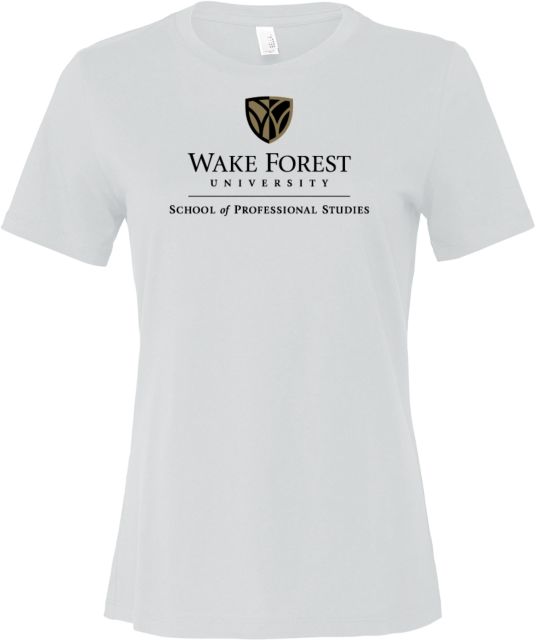 Wake Forest Bella + Canvas Womens Relaxed Cotton T Shirt Wake Forest University - School of Professional Studies - ONLINE ONLY