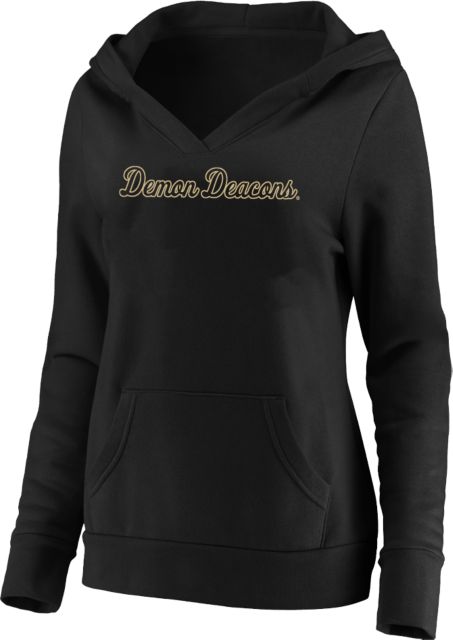 Wake Forest Womens Plus Hoodie Demon Deacons Script - ONLINE ONLY