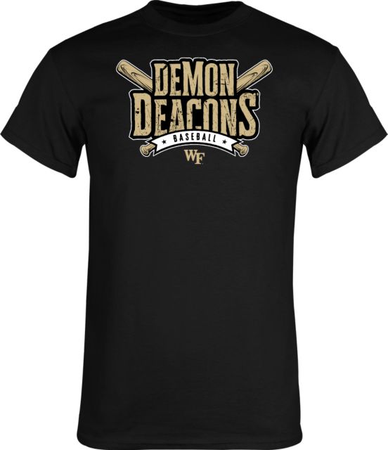 Wake Forest T Shirt Deacons Baseball Bats - Outlined - ONLINE ONLY