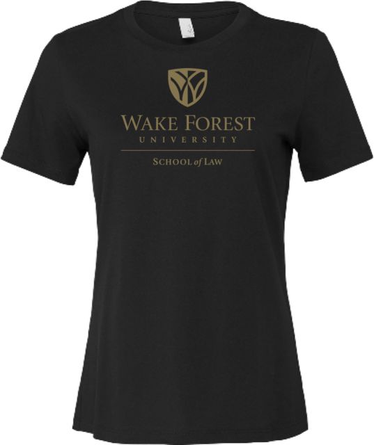 Wake Forest Bella + Canvas Womens Relaxed Cotton T Shirt Wake Forest University - School of Law - ONLINE ONLY
