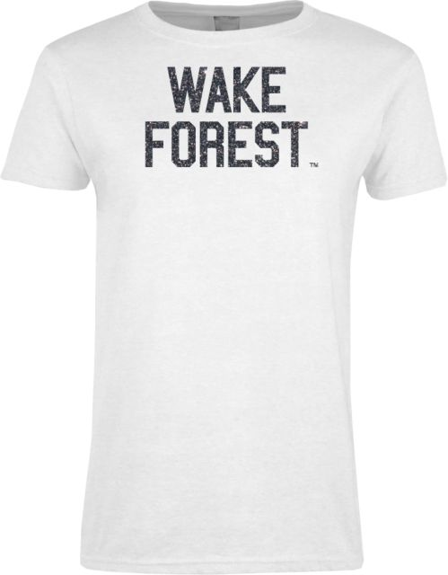 Wake Forest Womens Short Sleeve Tee F Soft Glitter - ONLINE ONLY