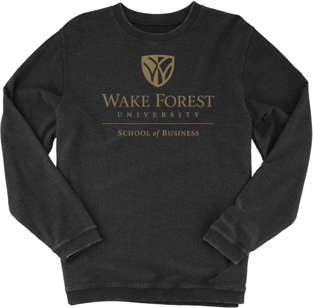 Wake Forest Boxercraft Womens Corded Crew Wake Forest University - School of Business - ONLINE ONLY