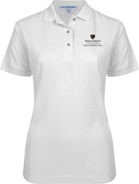 Wake Forest Womens Silk Touch Pique Polo Wake Forest University - School of Professional Studies - ONLINE ONLY