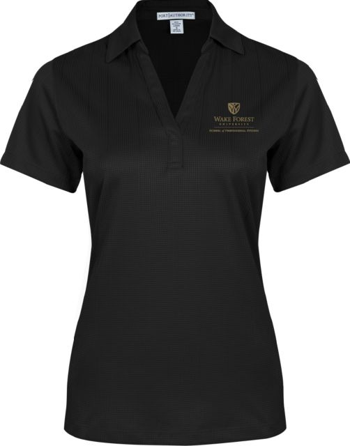 Wake Forest Womens Performance Fine Jacquard Polo Wake Forest University - School of Professional Studies - ONLINE ONLY