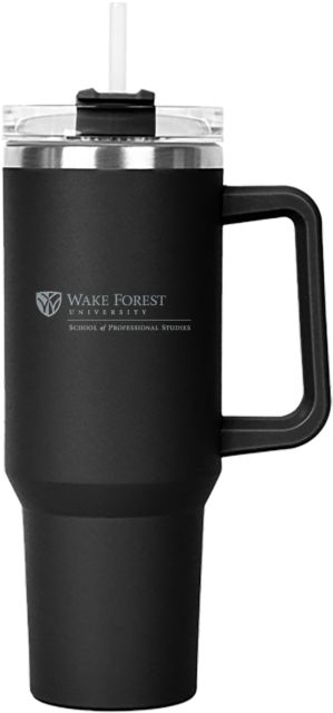 Wake Forest Hippo Mug & Straw Lid with Twist Closure 40 oz Wake Forest University - School of Professional Studies Engraved - ONLINE ONLY