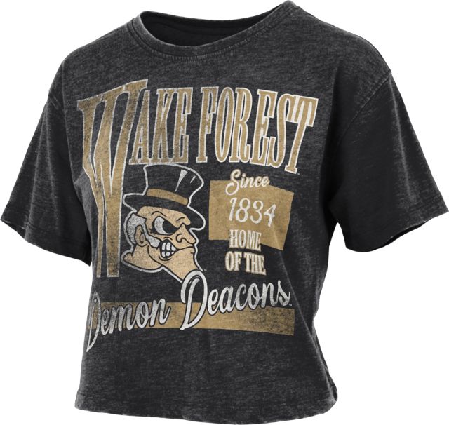 Wake Forest University Demon Deacons Women's Crop Short Sleeve T-Shirt