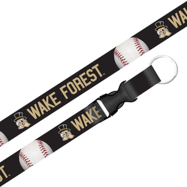 Wake Forest University Baseball Lanyard with Buckle