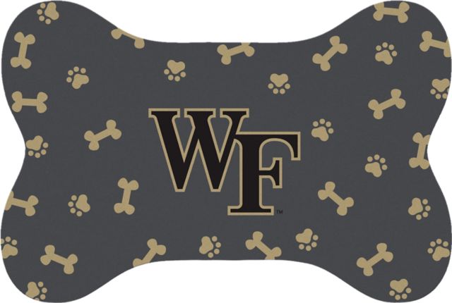 Wake Forest Demon Deacons Bone Shaped Pet Mat