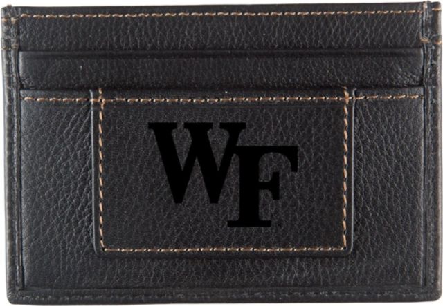 Wake Forest University Leather Card Holder