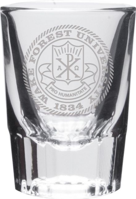 Wake Forest University Collector's Seal Glass