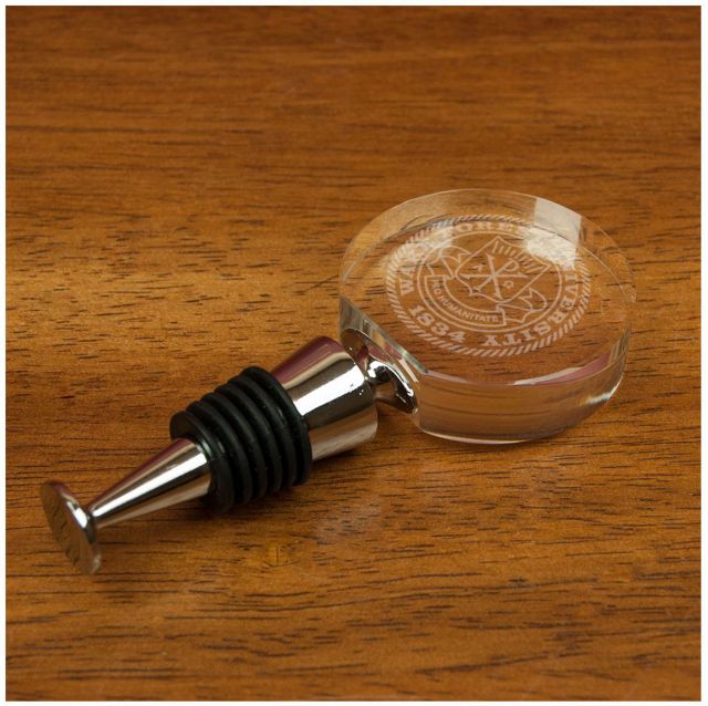 Wake Forest University Crystal Wine Stopper