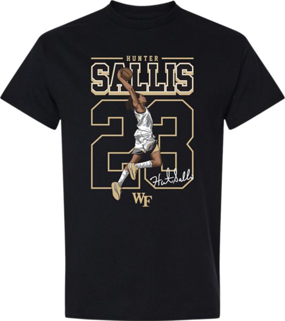 Wake Forest University Men's Basketball Youth Short Sleeve T-Shirt #23 HUNTER SALLIS